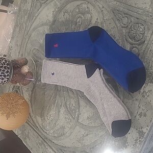RALPH LAUREN MEN'S SPORTY CASUAL SOCKS NEW 2 PC